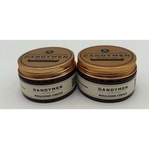 Dandymen Collection Mens Hair Moulding Cream Medium Pliable Hold 3.4 oz Lot of 2
